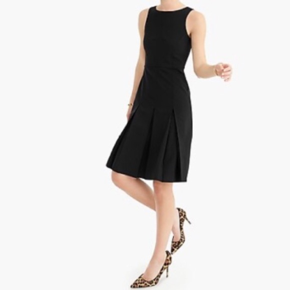 NWT J.CREW Sleeveless Pleated A-line Dress